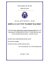 Giải pháp phát triển hoạt động kinh doanh dịch vụ lữ hành quốc tế INBOUND tại công ty TNHH thương mại và du lịch bạn đồng hành   a travel mate 