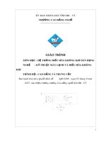 Giáo trình Hệ thống điều hòa không khí dân dụng - Nghề: Kỹ thuật máy lạnh và điều hòa không khí - CĐ Kỹ Thuật Công Nghệ Bà Rịa-Vũng Tàu