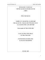 Nghiên cứu ảnh hưởng của hỗn hợp phụ gia đá vôi   tro bay đến tính chất cơ lý của xi măng poóc lăng hỗn hợp