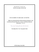 Nghiên cứu áp dụng hình thức biểu hiện không gian đồng hiện trong tranh khắc gỗ dân gian đông hồ vào sáng tác tranh khắc gỗ hiện đại  mã số v2018 09 