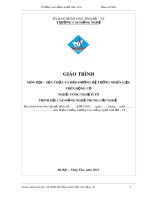 Giáo trình Sửa chữa và bảo dưỡng hệ thống nhiên liệu - Nghề: Công nghệ ô tô - CĐ Kỹ Thuật Công Nghệ Bà Rịa-Vũng Tàu