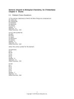 General organic and biological chemistry 5e timberlack test bank chapter 4 