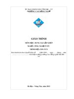 Giáo trình Dung sai lắp ghép - Nghề: Công nghệ ô tô - CĐ Kỹ Thuật Công Nghệ Bà Rịa-Vũng Tàu
