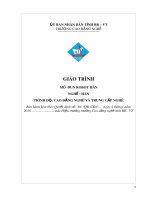 Giáo trình Robot hàn - Nghề: Hàn - CĐ Kỹ Thuật Công Nghệ Bà Rịa-Vũng Tàu