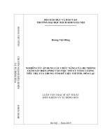 Nghiên cứu áp dụng các chức năng của hệ thống giám sát điện (PMS) vào việc tối ưu năng lượng tiêu thụ của trung tâm dữ liệu viettel hòa lạc