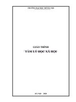 Giáo trình tâm lý học xã hội 