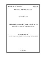 Bảo đảm quyền bào chữa của bị can, bị cáo tại tòa án quân sự quân chủng hải quân 