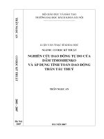 Nghiên cứu dao động tự do của dầm timoshenko và áp dụng tính toán dao động thân tàu thuỷ