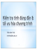 Bài giảng Kỹ thuật lập trình nâng cao: Chương 8 - Trần Minh Thái