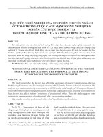 Đạo đức nghề nghiệp của sinh viên chuyên ngành kế toán trong cuộc cách mạng công nghiệp 4.0: Nghiên cứu thực nghiệm tại trường Đại học Kinh tế - Kỹ thuật Bình Dương