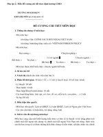 Đề cương môn học Chính sách đối ngoại Việt Nam