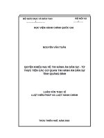 QUYỀN KHIẾU nại về THI HÀNH án dân sự   từ THỰC TIỄN các cơ QUAN THI HÀNH án dân sự TỈNH QUẢNG BÌNH 