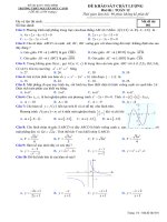 Đề thi KSCL môn Toán năm 2020 lần 1 - THPT Nguyễn Đức Cảnh, Thái Bình