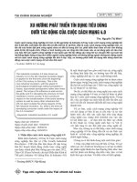 Xu hướng phát triển tín dụng tiêu dùng dưới tác động của cuộc cách mạng 4.0