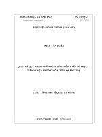 quản lý quỹ khám chữa bệnh bảo hiểm y tế   từ thực tiễn huyện hướng hóa, tỉnh quảng trị 