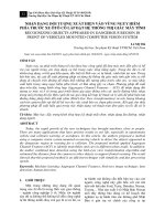 Nhận dạng đối tượng xuất hiện vào vùng nguy hiểm phía trước xe ôtô có lắp đặt hệ thống thị giác máy tính