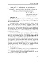 Nhận thức và thái độ học tập môn giáo dục công dân ở một số trường trung học phổ thông trên địa bàn thành phố Hồ Chí Minh