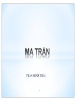 Bài giảng Kỹ thuật lập trình nâng cao: Chương 3 - Trần Minh Thái