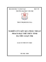 Nghiên cứu kết quả phẫu thuật phaco đặt thể thủy tinh đa tiêu loạn thị (FULL TEXT)