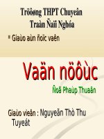 Bài giảng Ngữ văn 10 - Đọc văn: Vận nước - Đỗ Pháp Thuận