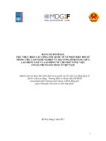 Báo cáo đánh giá việc thực hiện các công ước quốc tế về phân biệt đối xử trong việc làm nghề nghiệp và trả công bình đẳng giữa lao động nam và lao động nữ cho một công việc có giá