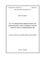 Xử lý vi phạm hành chính về buôn lậu, buôn bán hàng cấm của phòng cảnh sát kinh tế công an thành phố hà nội 