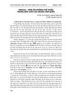 Kimchi – Món ăn không thể thiếu trong bữa cơm của người Hàn Quốc