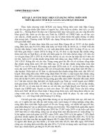 Kết quả 10 năm thực hiện xây dựng nông thôn mới trên địa bàn tỉnh Hậu Giang giai đoạn 2010-2020