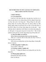 một số biện pháp tổ chức giáo dục sức khỏe răng miệng trong trường mầm non 