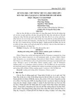 Kĩ năng đọc, viết tiếng Việt của học sinh lớp 1 dân tộc Hoa tại quận 5, thành phố Hồ Chí Minh: Thực trạng và giải pháp
