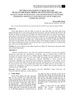 Kỹ thuật đa anten và mạng đa cấp: Đề xuất cho mạng thông tin vô tuyến tốc độ cao