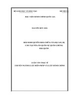 Bảo đảm quyền bào chữa của bị can, bị cáo tại tòa án quân sự quân chủng hải quân 