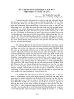 Xây dựng nền giáo dục Việt Nam hiện đại và chất lượng