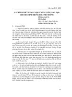 Các hình thức rèn luyện kĩ năng viết sáng tạo cho học sinh trung học phổ thông