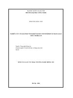 Tóm tắt luận văn Thạc sĩ Công nghệ thông tin: Nghiên cứu về giải pháp tích hợp MANET với internet sử dụng giao thức Mobile IP