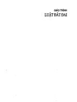 Giáo trình Luật Đất đai (Tái bản năm 2018): Phần 2