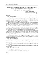 Nghiên cứu xây dựng mô hình câu lạc bộ Karatedo trong một số trường trung học cơ sở trên địa bàn tỉnh Bình Phước