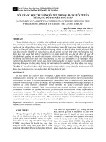 Tối ưu cơ hội truyền gói tin trong mạng vô tuyến sử dụng lý thuyết trò chơi