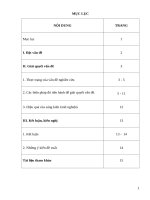 Một số kỹ năng, phương pháp để nâng cao chất lượng dạy trẻ làm quen với toán cho trẻ 4 5 tuổi 