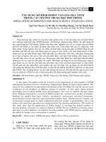 Ứng dụng mô hình robot vào giáo dục STEM trong các trường trung học phổ thông