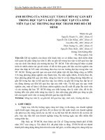 Ảnh hưởng của năng lực tâm lý đến sự gắn kết trong học tập và kết quả học tập của sinh viên tại các trường đại học thành phố Hồ Chí Minh