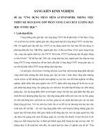 ỨNG DỤNG PHẦN mềm ACTIVINSPIRE TRONG VIỆC THIẾT kế bài GIẢNG góp PHẦN NÂNG CAO CHẤT LƯỢNG dạy học ở TIỂU học