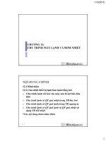 Bài giảng môn Nhiệt động lực học kỹ thuật: Chương 12 - ThS. Nguyễn Thị Minh Trinh