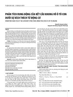 Phân tích rung động của kết cấu khung vỏ ô tô con dưới sự kích thích từ động cơ