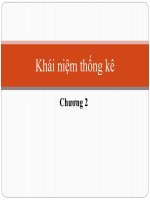 Bài giảng Quy hoạch thực nghiệm – Chương 2: Khái niệm thống kê
