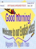 Bài giảng Tiếng Anh 11 - Unit 05: Illiteracy (Language focus)