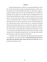 Hoàn thiện pháp luật Việt Nam về giải quyết tranh chấp kinh doanh thương mại tại toà án nhân dân