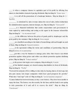 Tài liệu tổng hợp câu hỏi và đáp án môn anh văn chuyên ngành tài chính kế toán - topica