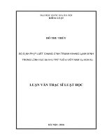 So sánh pháp luật chống cạnh tranh không lành mạnh trong lĩnh vực sở hữu trí tuệ ở việt nam và hoa kỳ 