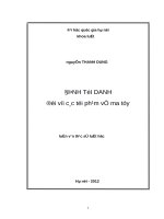 Định tội danh đối với các tội phạm về ma túy 